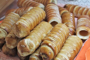 Empty pastries in the bakery