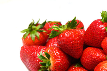fresh tasty strawberry on white background studio photography 4