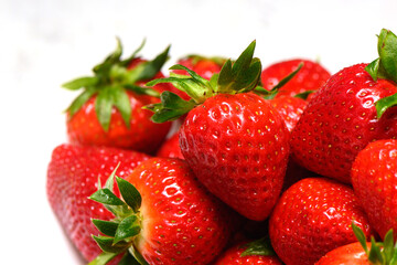 fresh tasty strawberry on white background studio photography 3