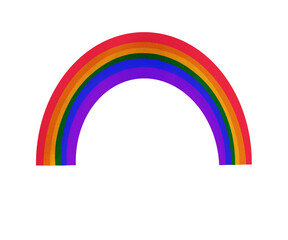 Pride month illustration Rainbow colorful graphic element Love is love, diversity, inclusion, lbtq and equality symbol. Png clipart with transparent background 