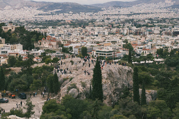 Fototapeta na wymiar Athens seen from above 