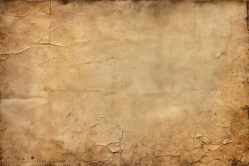 Vintage Old Paper Texture Background with Ample Copy Space, Generative AI
