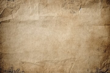 Vintage Old Paper Texture Background with Ample Copy Space, Generative AI