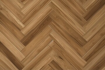 wooden floor with chevron pattern in close-up view Generative AI