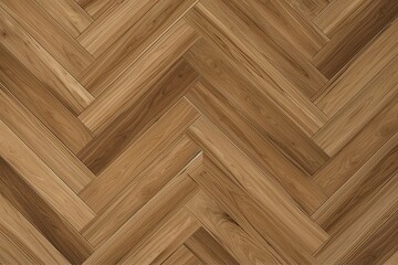 Fototapeta premium wooden floor with chevron pattern in close-up view Generative AI