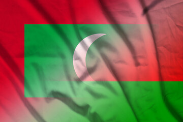 Maldives and Belarus state flag transborder negotiation BLR MDV