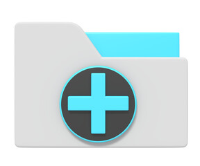 Fototapeta premium 3d icon of Add Folder