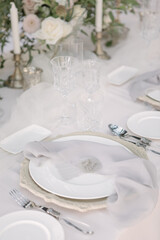 Bridal table for beautiful wedding