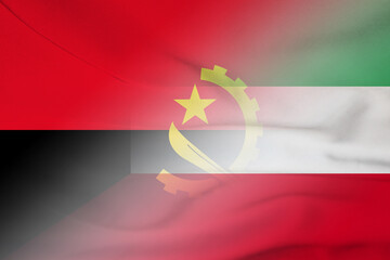 Angola and Kuwait official flag international relations KWT AGO