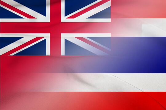 Bermuda and Thailand national flag transborder relations THA BMU