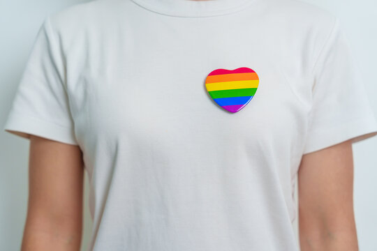 LGBT pride month concept or LGBTQ+ or LGBTQIA+ with rainbow heart shape for Lesbian, Gay, Bisexual, Transgender, Queer, Intersex, Asexual, Agender, Non Binary, Two Spirit, Pansexual and Demisexual