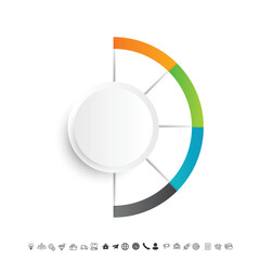 Blank and clean. Steps business data visualization timeline process infographic template design