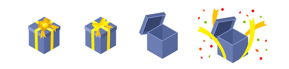 プレゼントボックスセット※Affinity Designer作成svgファイル