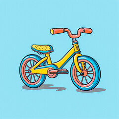 Fototapeta na wymiar illustration of a bicycle - created with Generative AI technology