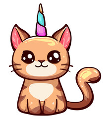 Magical Feline: The Cute Cat with a Unicorn Horn