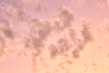 Sky sunset of pinky clouds