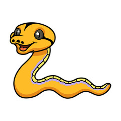 Fototapeta premium Cute purple golden child cartoon