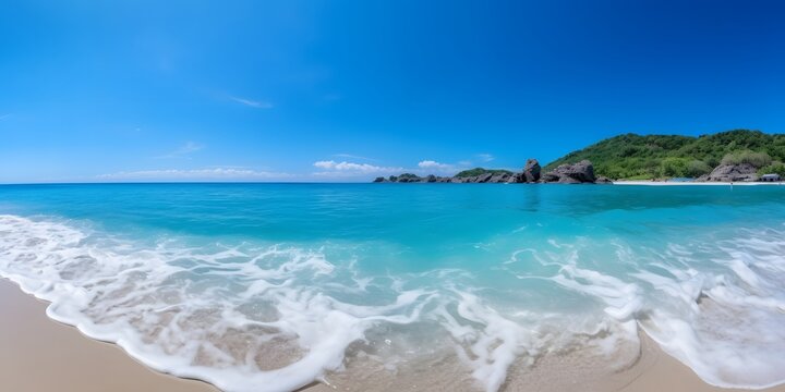 background sea and wave, ocean, sand, tropics, paradise vacation