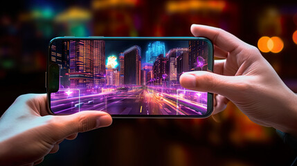 Smartphone with AR (Augmented Reality)