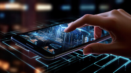 Smartphone with AR (Augmented Reality)