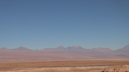 Fototapeta na wymiar Paisagem no deserto do Atacama no Chile