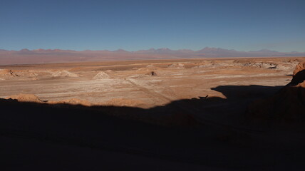 Fototapeta premium Visual do interior do deserto do atacama