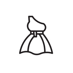 Feminine Garment Woman Outline Icon