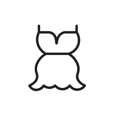 Feminine Garment Woman Outline Icon