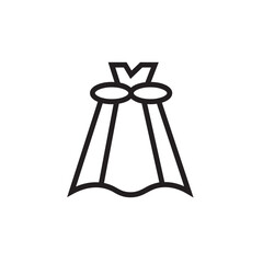 Clothes Dress Fashion Outline Icon