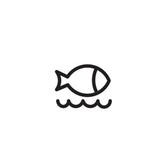 Animal Fish Ocean Outline Icon