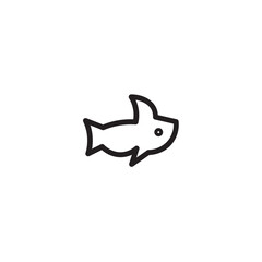 Animal Fish Ocean Outline Icon