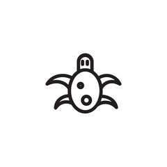 Fish Sea Turtle Outline Icon