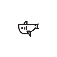Life Sea Shark Outline Icon