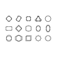 frame line illustration vector design