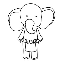 Aloha Hawaii of elephant dancer, Animal summer element on beach, Summer illustration