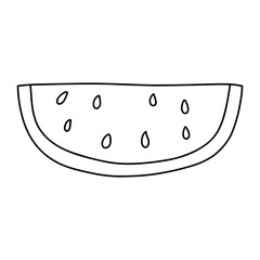 Watermelon, Aloha Hawaii, summer element on beach, Summer illustration