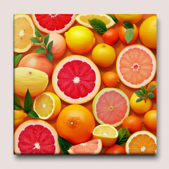 collage of orange fruits
