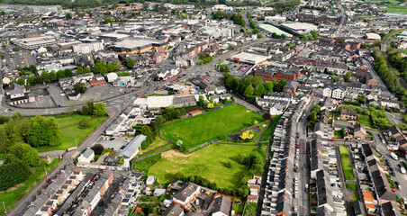 Aerial photo of Lamont Park Ballymena Co Antrim Northern Ireland