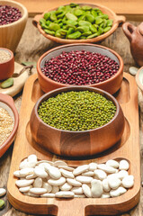 Adzuki Beans and Green Mungo Beans