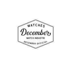 vintage watch Logo design illustration for watch company.combine classic and modern elements 54