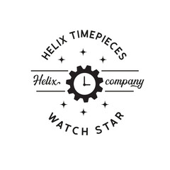 vintage watch Logo design illustration for watch company.combine classic and modern elements 9