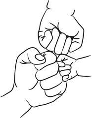 line art sketch baby tiny hand and feet