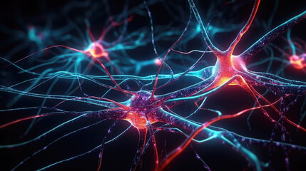 Human neuron network , Generative ai