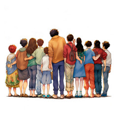 illustration of a group of people