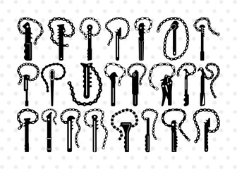 Chain Wrench Silhouette, Pipe Chain Wrench SVG, Heavy Tools Svg, Chain Wrench Bundle, SB00961