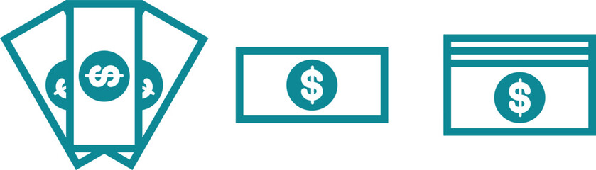 US dollar simple icon vector design for finance, business, paymnets and transactions.