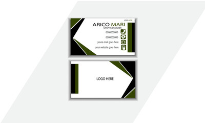 Modern creative business card  layout rectangle size simple clean  template  Creative design horizontal simple clean    