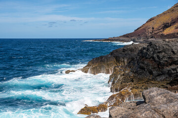 Wild coast of the island of El Hierro, Canary.