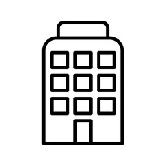 hotel icon, simple vector icon