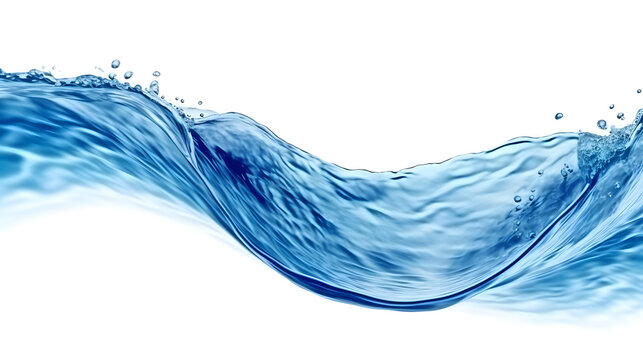 AIによる水面が波打つ様子を横から見た